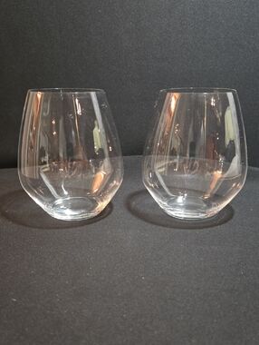 Clear Stemless Spiegelau  Wine Glasses - Set of 2